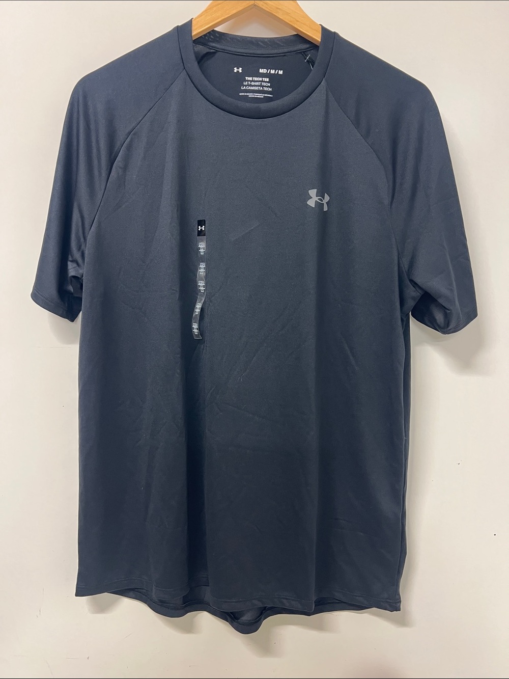 Men's Under Armour The Tech Tee Medium Black Short Sleeve NWT